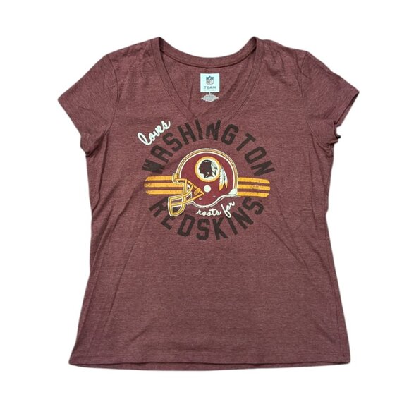 Washington Redskins Vintage NFL Team Apparel Women's Large Graphic T-Shirt Y2K - Picture 1 of 8